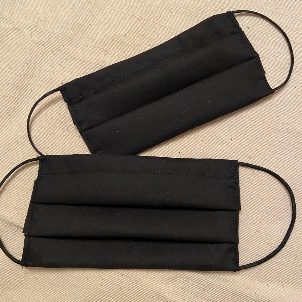 Set of two adult sized face masks